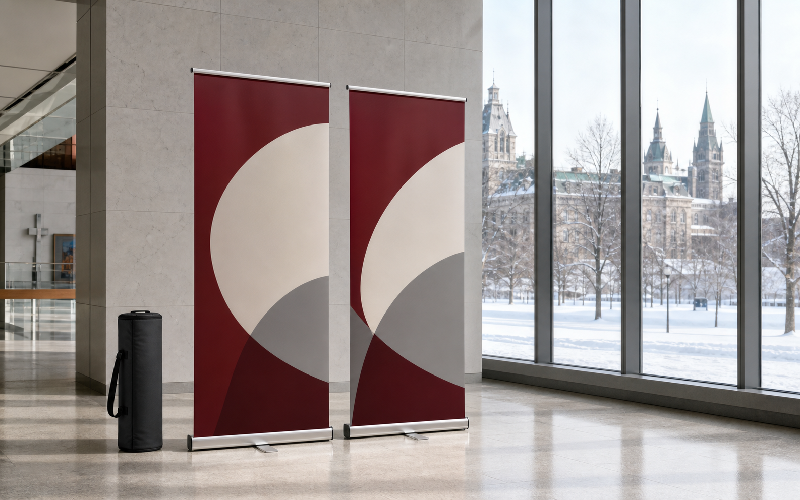 Retractable Banner Stands display