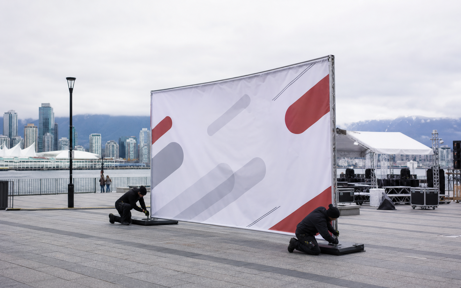 Vinyl Banner Rentals display